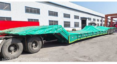 5 Axle Folding Gooseneck Trailer will be sent to Philippines