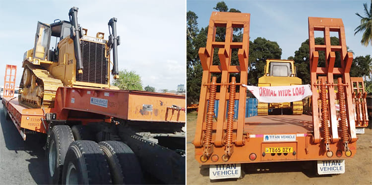 What is a low bed semi trailer used for in Philippines