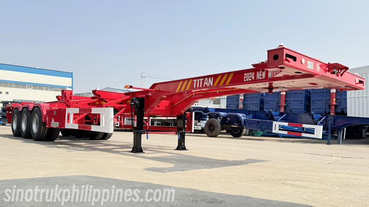 Tri Axle 40Ft Skeleton Trailer for Sale in Philippines 