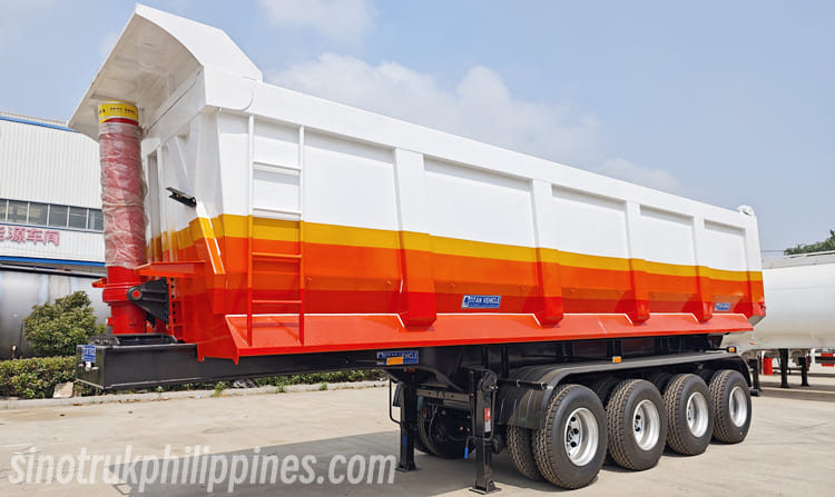 4 Axle Hydraulic Dump Semi Trailer for Sale in Philippines