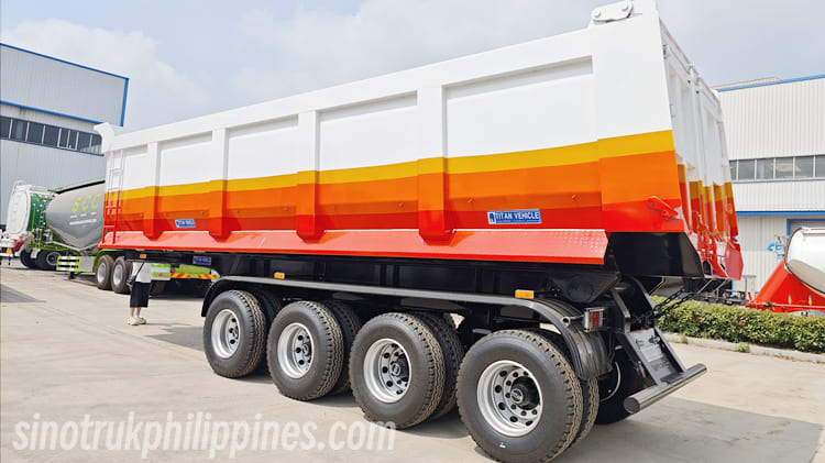 4 Axle Hydraulic Dump Semi Trailer for Sale in Philippines
