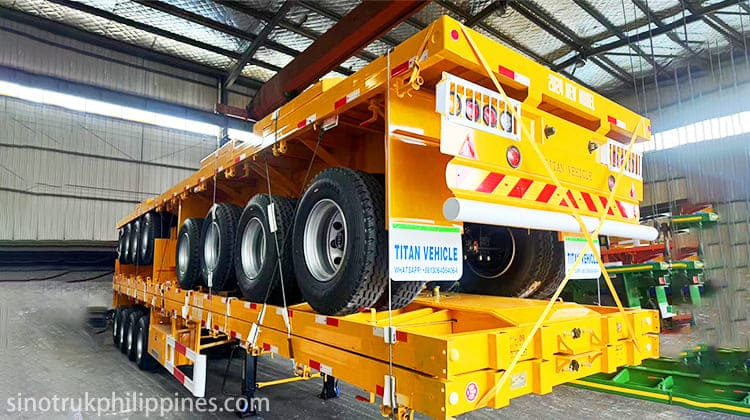 40Ft Flatbed Semi Trailer for Sale in Philippines