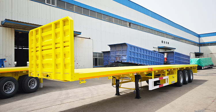 Flat Deck Tri Axle Trailer for Sale in Philippines