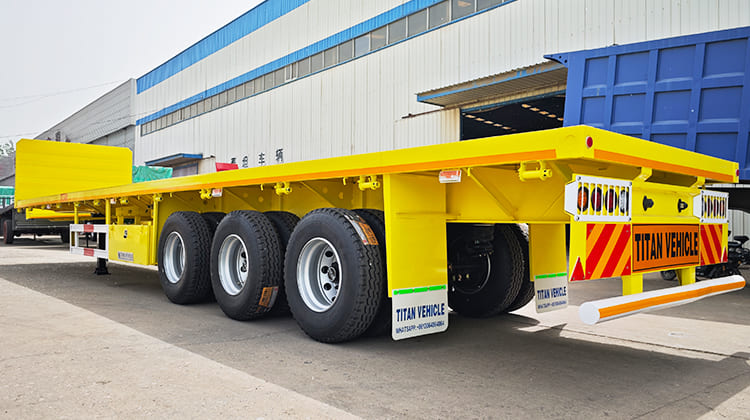 Flat Deck Tri Axle Trailer for Sale in Philippines