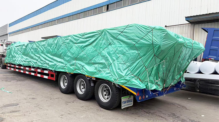40 Ft Low Bed Trailer with Ramp in Philippines
