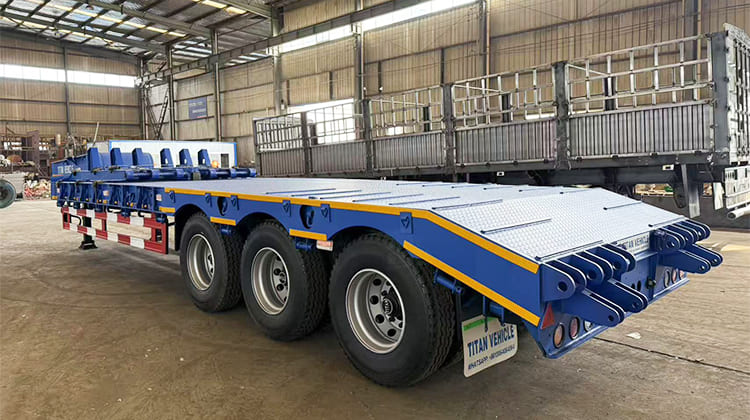 40 Ft Low Bed Trailer with Ramp in Philippines