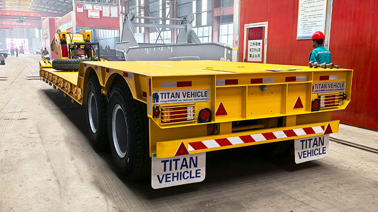 2 Axle Hydraulic Detachable Lowboy Gooseneck Trailer in Philippines