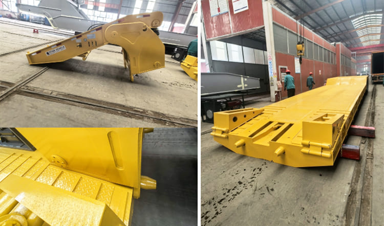 2 Axle Hydraulic Detachable Lowboy Gooseneck Trailer in Philippines