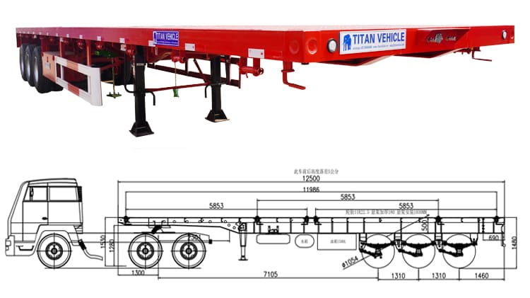 flatbed semi trailer for sale