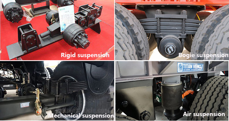 suspensions of flatbed container trailer