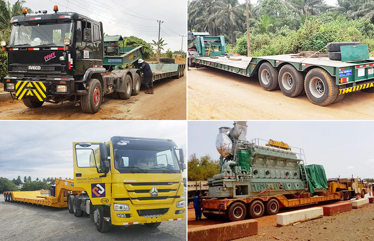 How does a detachable gooseneck lowboy trailer work in Philippines