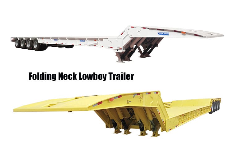 Folding Neck Lowboy Trailer