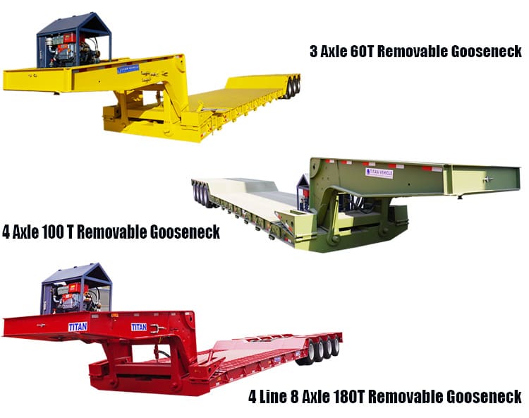 How does a detachable gooseneck lowboy trailer work in Philippines