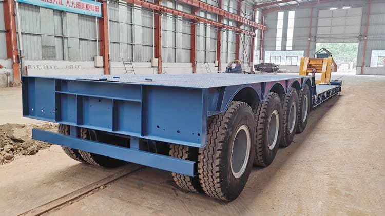 4 Axle Front Loading Lowbed Loader Trailer for Sale in Ghana Accra
