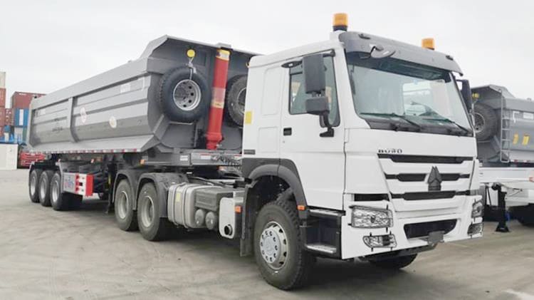 Used 3 Axle Tractor Tipper Trailer for Sale Near Me in Ghana