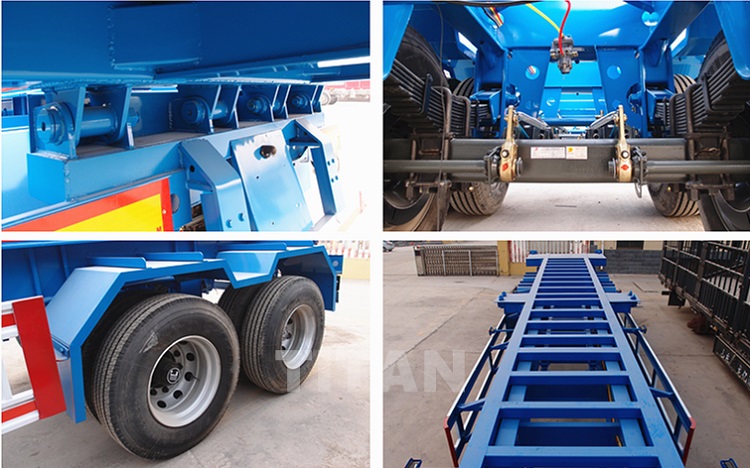 40ft Container Tipper Chassis Trailer for Sale in Ghana Manufacturers