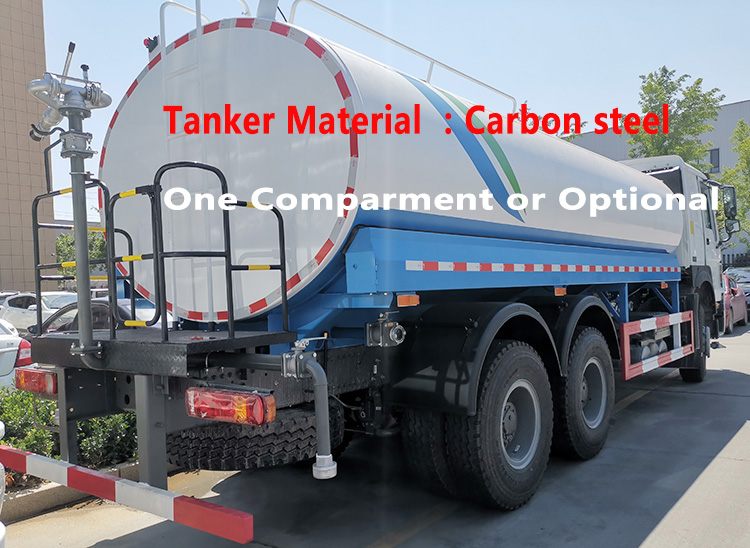 Howo Water Tank Truck for Sale | Sinotruk Water Tanker with Sprinkler 6x4 20CBM