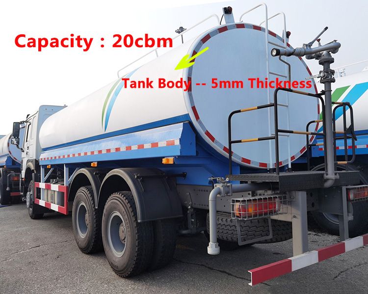 Howo Water Tank Truck for Sale | Sinotruk Water Tanker with Sprinkler 6x4 20CBM
