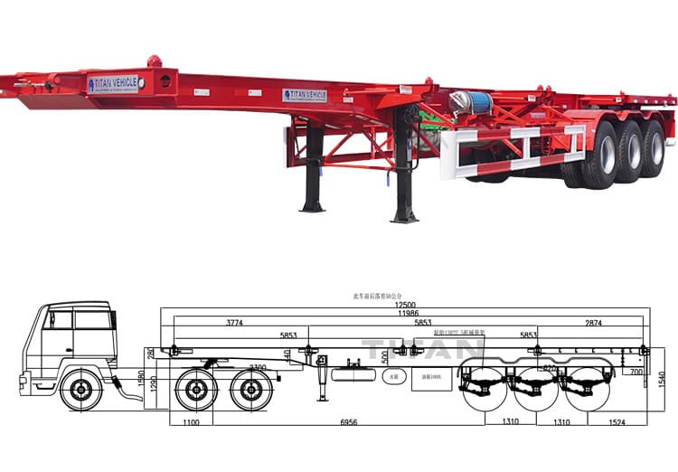40 Ft Container Chassis for Sale | Intermodal Container Chassis Price in Philippines 