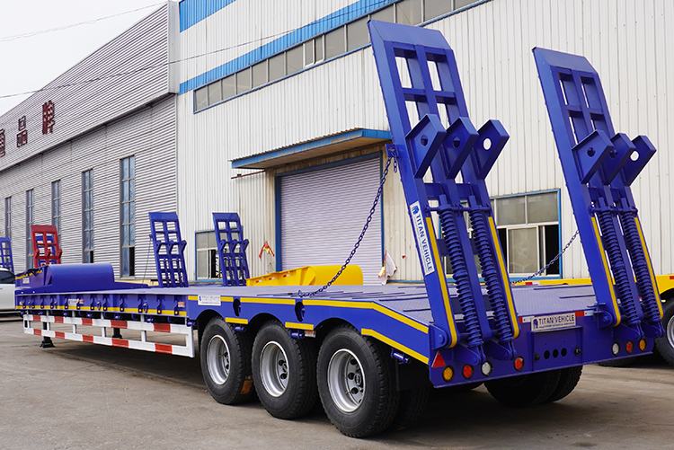 60 Ton Tri Axle Low Loader for Sale in Philippines Manila