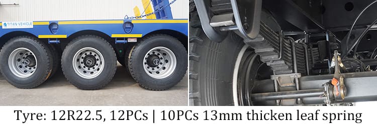 60 Ton Tri Axle Low Loader for Sale in Philippines Manila