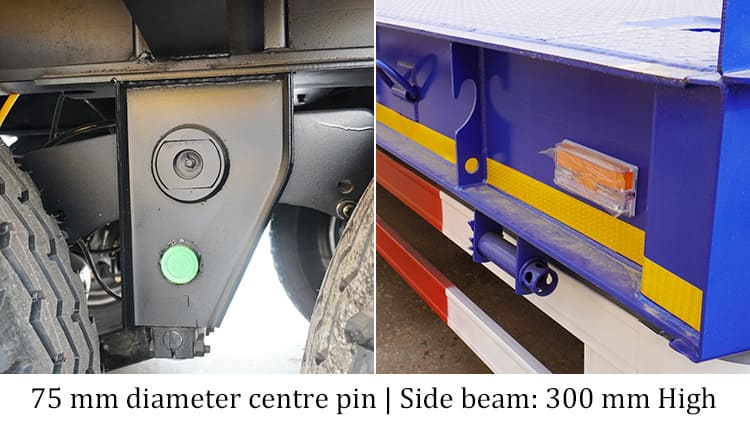 60 Ton Tri Axle Low Loader for Sale in Philippines Manila