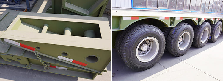 4 Axle 100 Ton Lowboy Gooseneck Trailer for Sale | Removable Gooseneck Trailer for Sale in Philippines