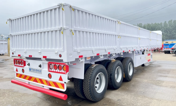 3 Axle Sidewall Trailer Price for Sale in Ghana Takoradi