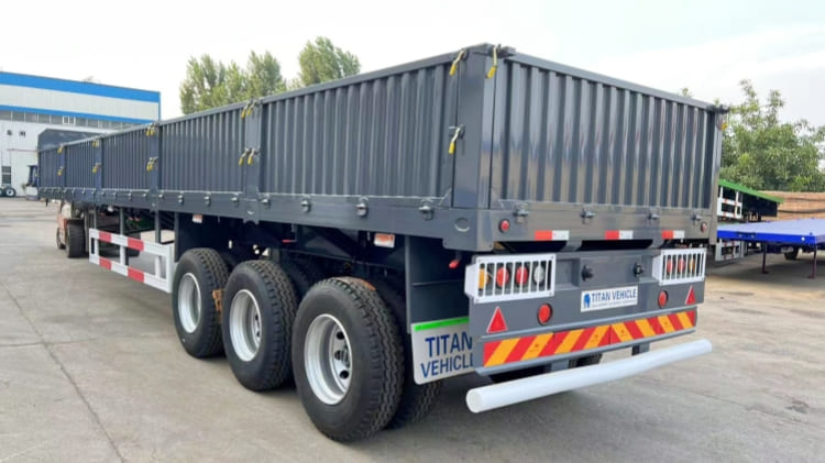 40T Sidewall Semi Trailer for Sale in Ghana Sekondi