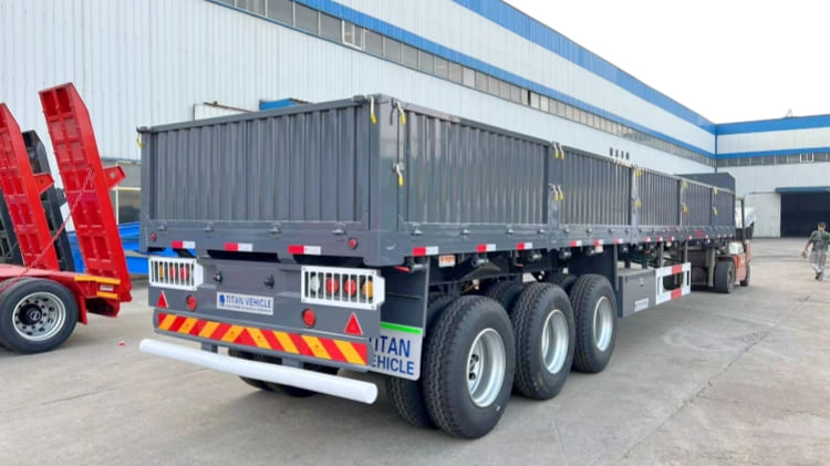 40T Sidewall Semi Trailer for Sale in Ghana Sekondi