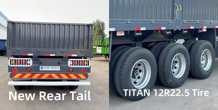 40T Sidewall Semi Trailer for Sale in Ghana Sekondi