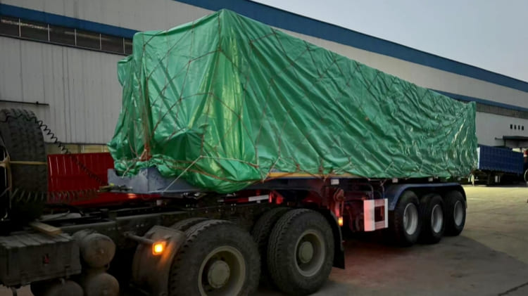 3 Axles 60 ton semi tipper trailer 