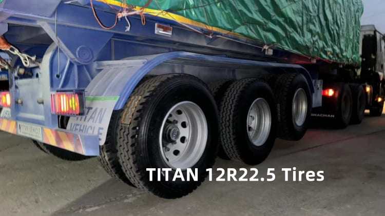 3 Axles 60 ton semi tipper trailer 