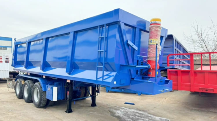 Hydraulic China Truck Tipper Trailer for Sale Price in Ghana