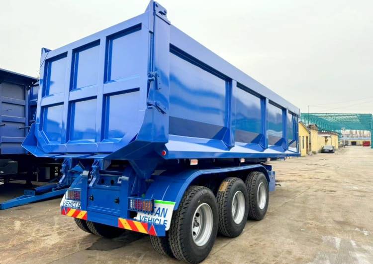 Hydraulic China Truck Tipper Trailer for Sale Price in Ghana