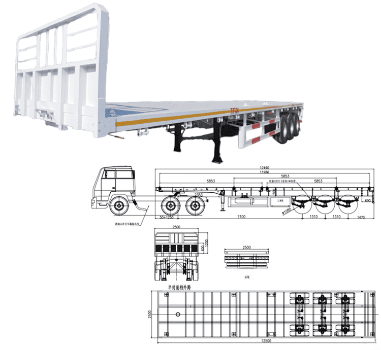3 Axle Flatbed Trailer for Sale Philippines