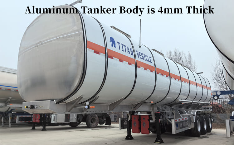 3 Axle Aluminum Fuel Tanker Trailer for Sale Philippines Manila