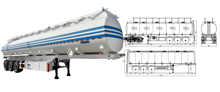 45000 Liters Oil Tanker for Sale Philippines | Tri Axle Oil Tanker Semi Trailer in Batangas