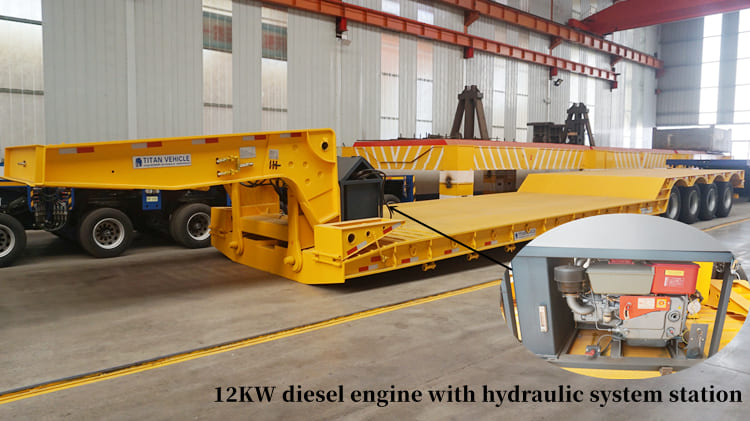 4 Axle 120 Tons Removable Gooseneck Trailer for Sale in Philippines | Removable Gooseneck Trailer RGN | RGN gooseneck trailer in Philippines