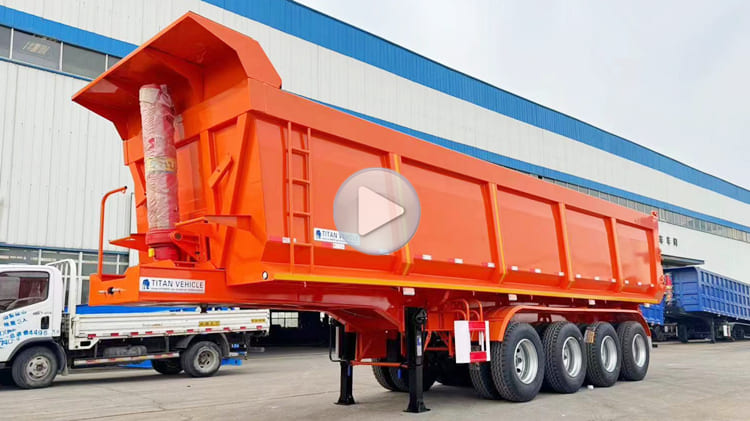 4 Axle Hydraulic Semi Dump Trailers in Philippines