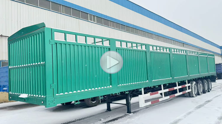 4 Axle Fence Semi Trailer | Fence Cargo Trailer for Sale in Philippines