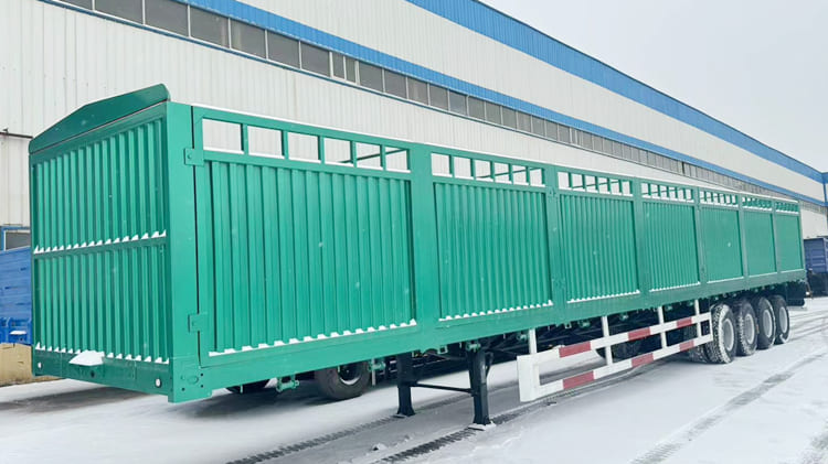 4 Axle Fence Semi Trailer | Fence Cargo Trailer for Sale in Philippines