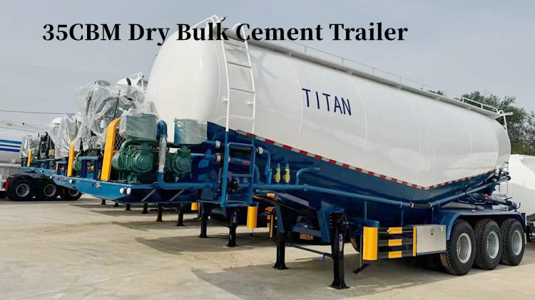 35CBM Dry Bulk Cement Trailer for Sale Philippines | Bulk Cement Semi Trailer in Manila