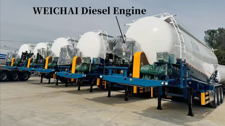 35CBM Dry Bulk Cement Trailer for Sale Philippines | Bulk Cement Semi Trailer in Manila