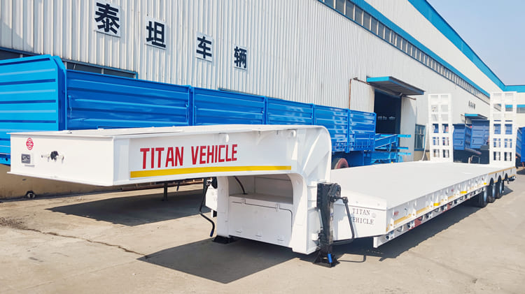 New 80 Tons Low Low Bed Trailer Price for Sale Philippines 