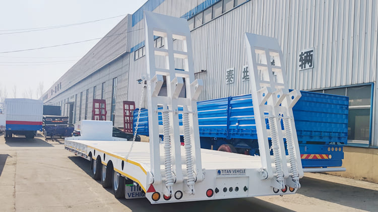 New 80 Tons Low Low Bed Trailer Price for Sale Philippines 
