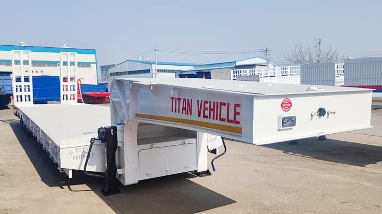 New 80 Tons Low Low Bed Trailer Price for Sale Philippines 