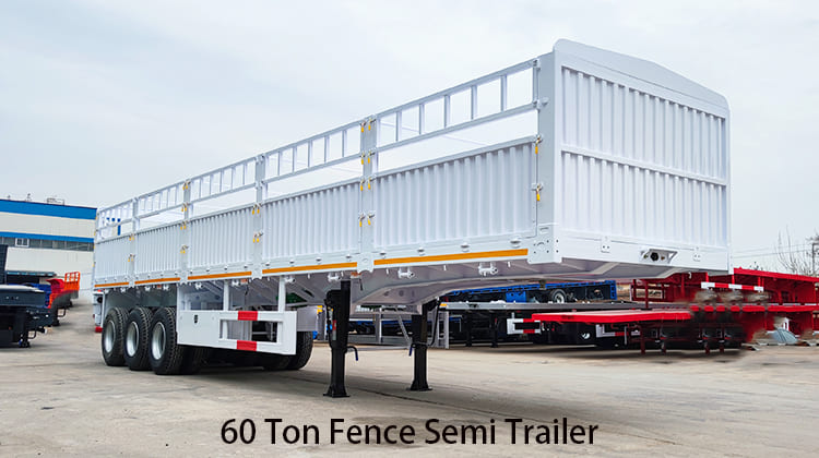 60 Ton Fence Semi Trailer for Sale in Philippines, Phili