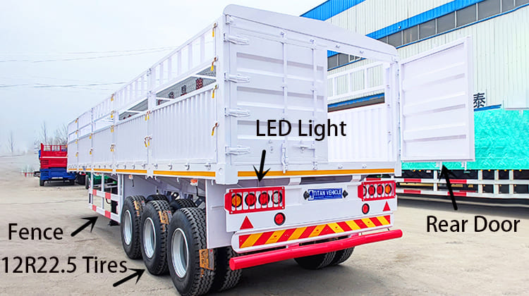 60 Ton Fence Semi Trailer for Sale in Philippines, Phili