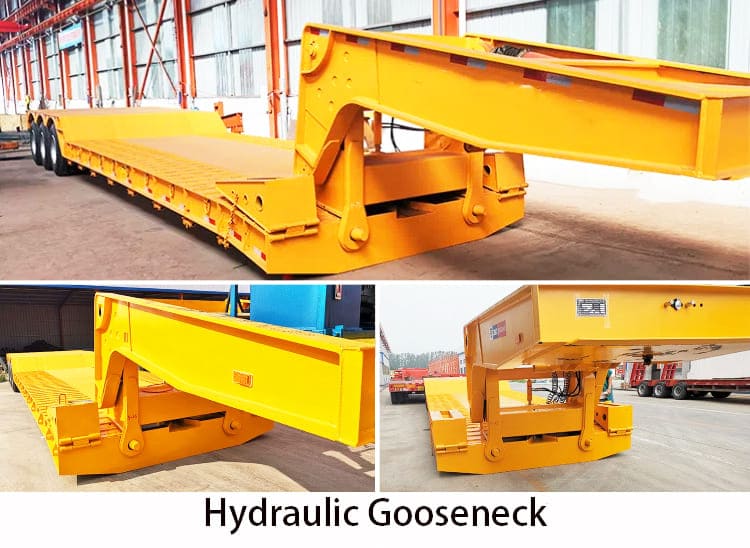 3 Axle 80 Ton Low Bed Gooseneck Trailer for Sale in Philippines, Manila